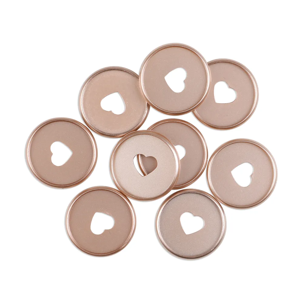 Happy Planner disques Medium rose gold anneaux x9