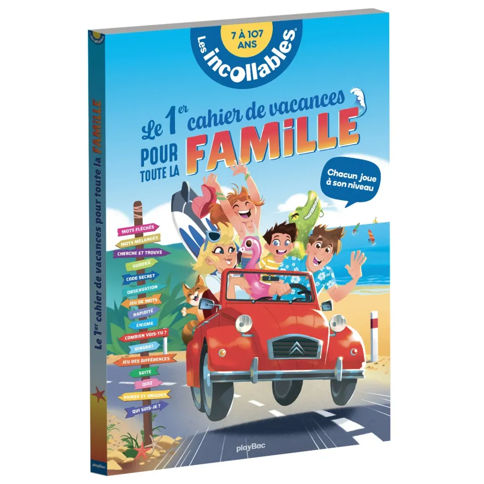 Incollables Famille 600 jeux cahier vacances