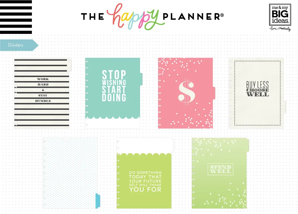 Happy Planner Budget extension BIG fiches finances