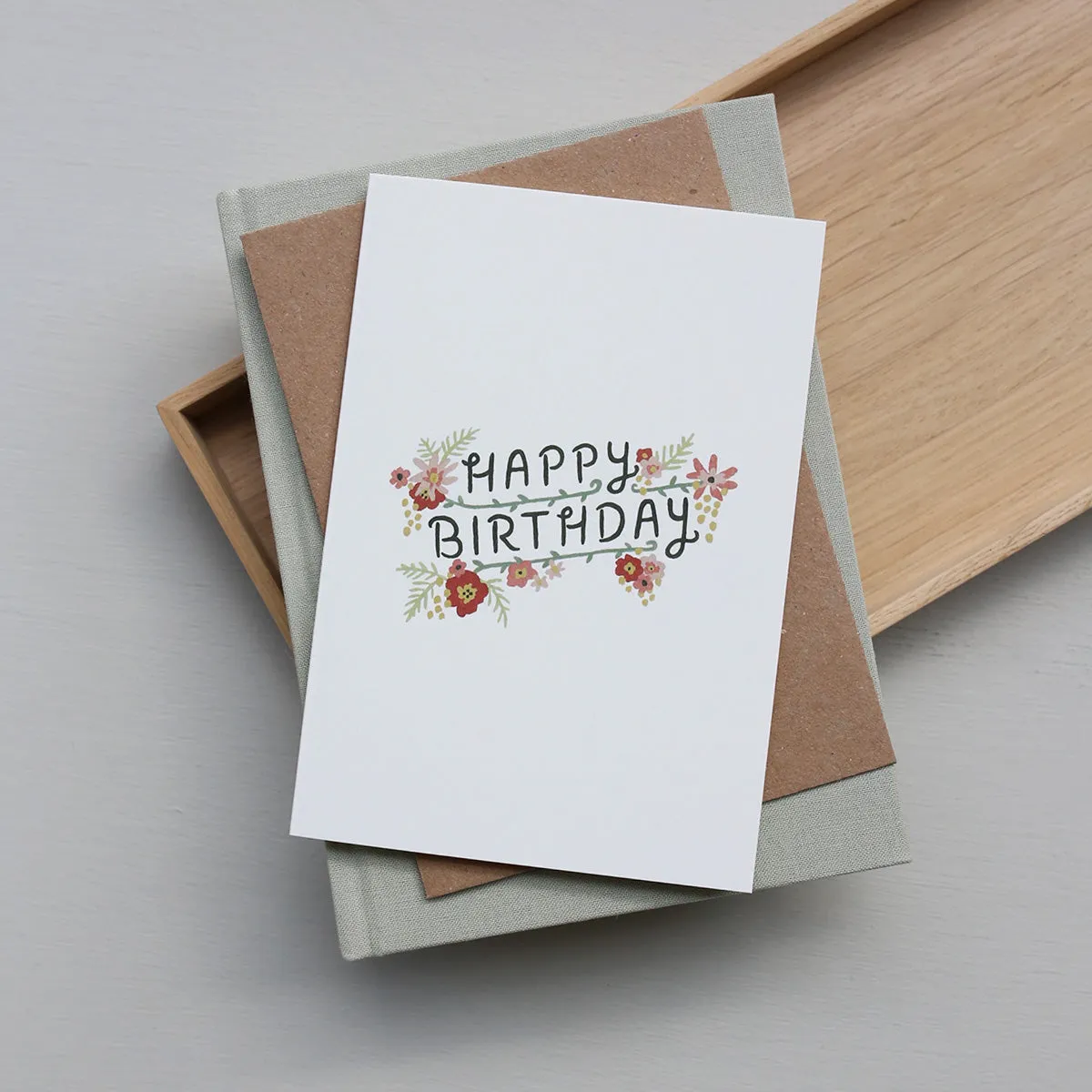 Kartotek Floral Birthday carte anniversaire fleurs