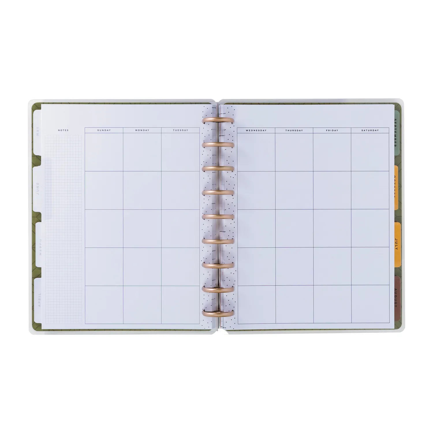 Happy Planner Sage Terracotta planner budget non daté 12 mois