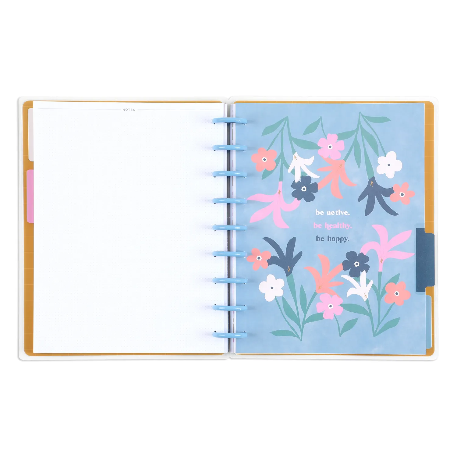 Happy Planner Bold Tiles Classic carnet fitness guidé 80 feuilles