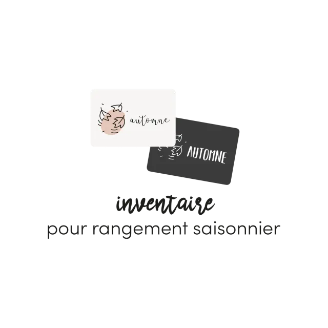 Les Belles Combines Inventaire rangement saisonnier fiche à imprimer