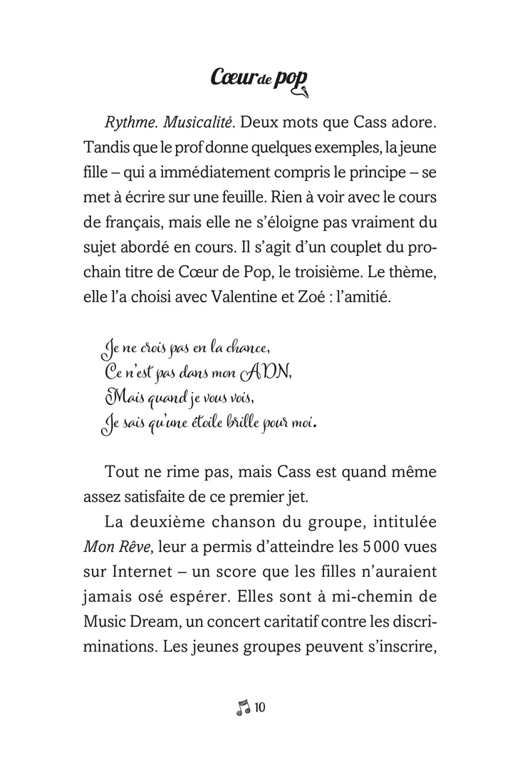 Frigobloc Coeur de Pop Trois filles à Paris Tome 3 roman 8-12 ans