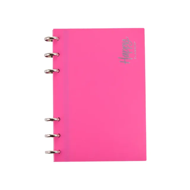 Happy Planner Frosted Hot Pink agenda à disque non daté 52 pages
