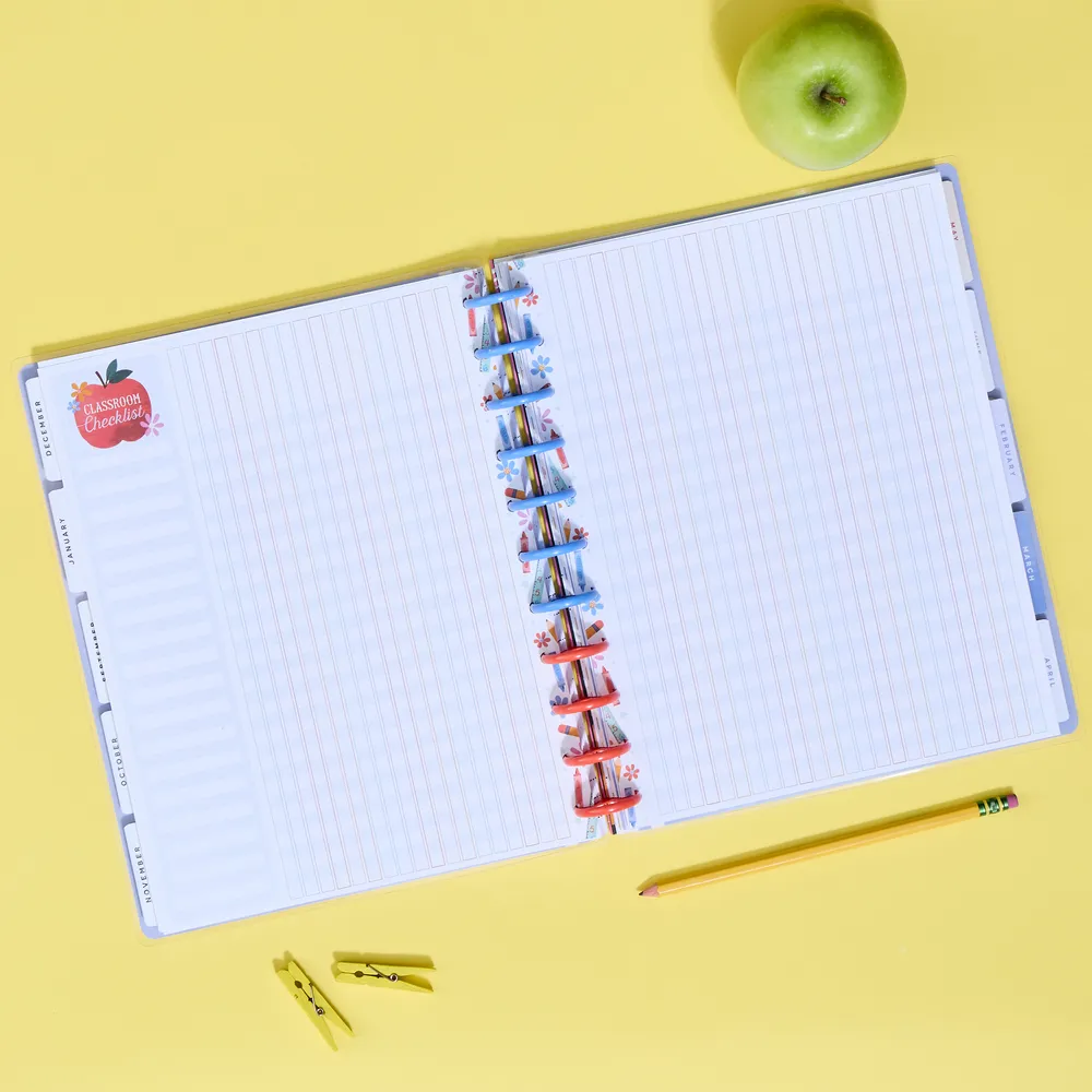 Happy Planner Classroom Brights papier checklist Big 40 feuilles