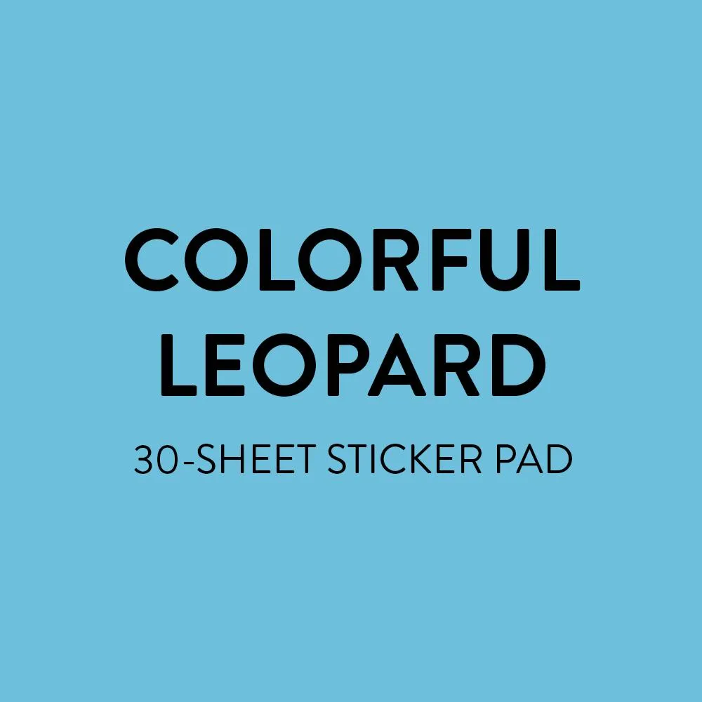 Happy Planner Colorful Leopard stickers léopard x603