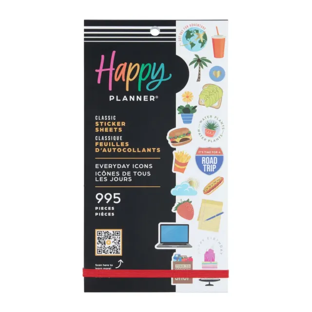 Happy Planner Everyday Icons stickers Classic 995 icônes