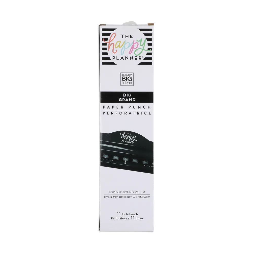 Happy Planner BIG Punch perforatrice noire disques