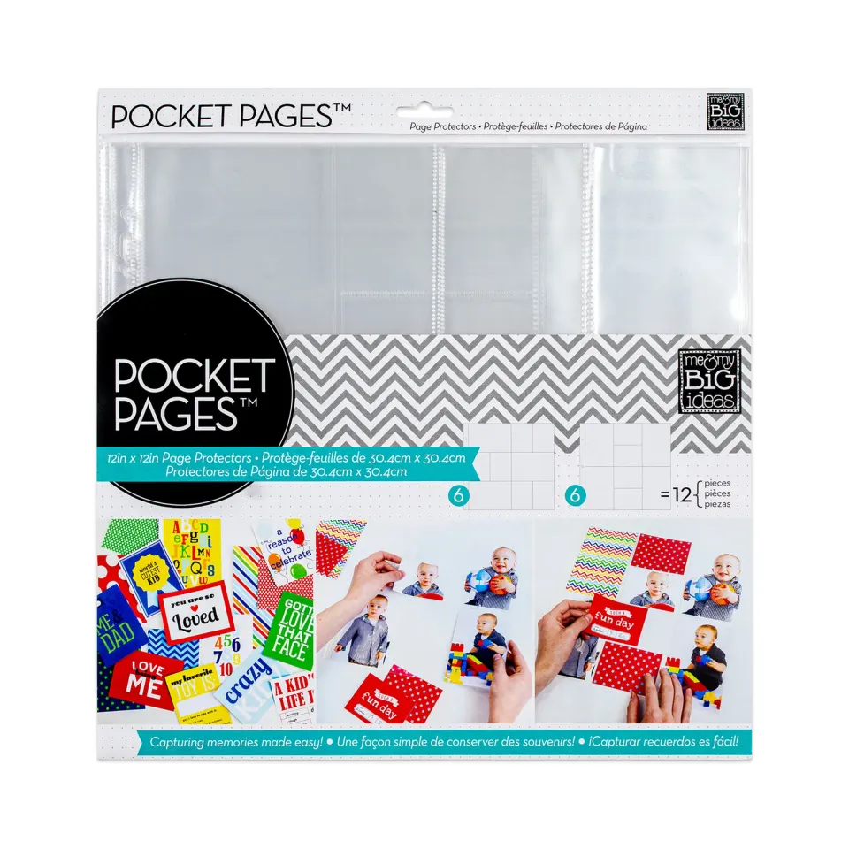 Happy Planner Pocket Pages pochettes protège-pages x12