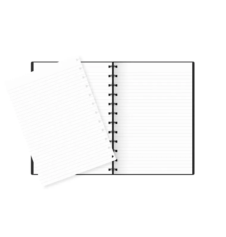 Filofax Classic Notebook bloc ligné A4 noir