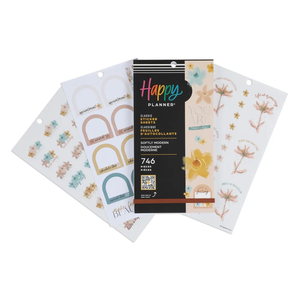 Happy Planner Softly Modern stickers value pack 746