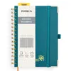 Poprun WH145S carnet quadrillé spirale A5 vert