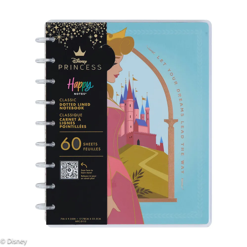 Happy Planner Disney Aurore carnet ligné pointillé classic
