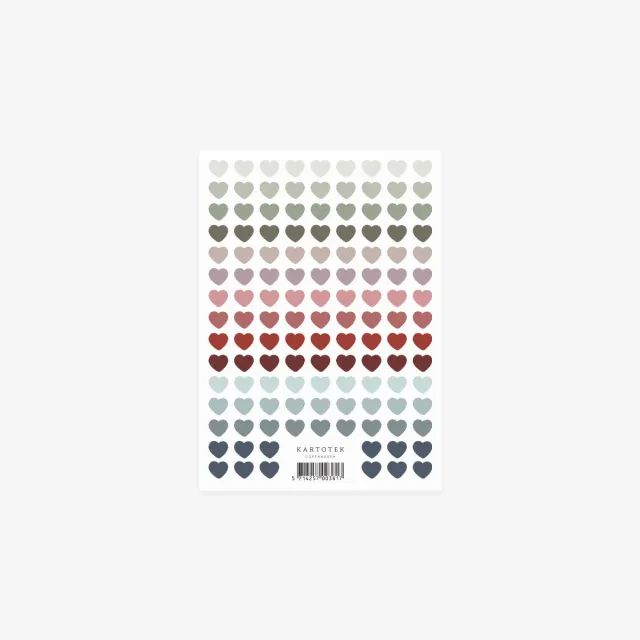 Kartotek Mini Hearts stickers cœurs fête