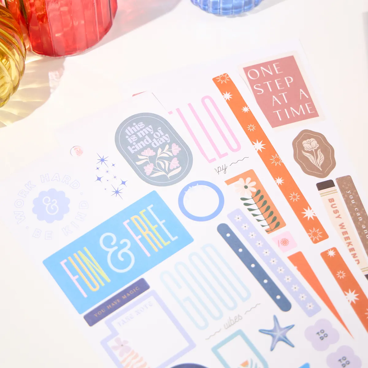Happy Planner Coordinated Colors stickers value pack 396