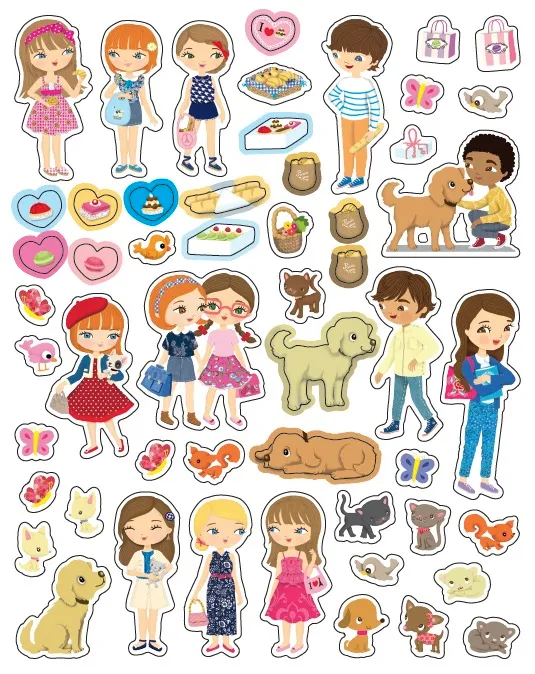 Frigobloc Minimiki Emma à Paris livre 250 stickers