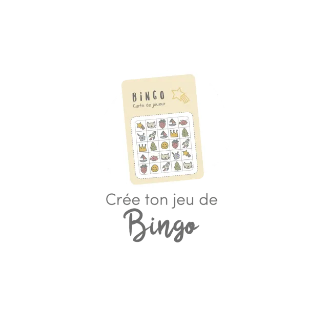 Les Belles Combines Crée ton jeu de bingo fiche à imprimer française