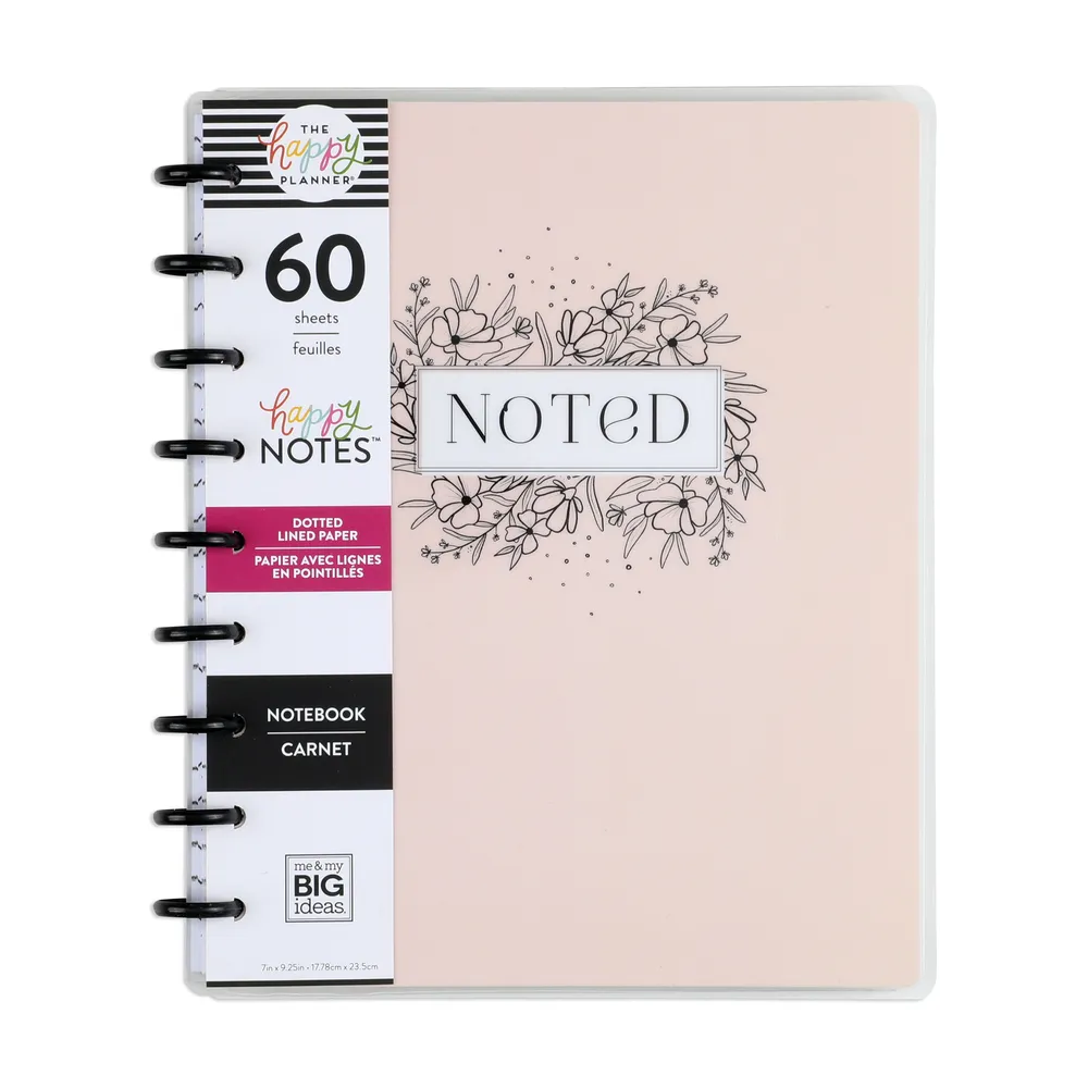 Happy Planner Classic Happy Notes carnet floral 60 feuilles