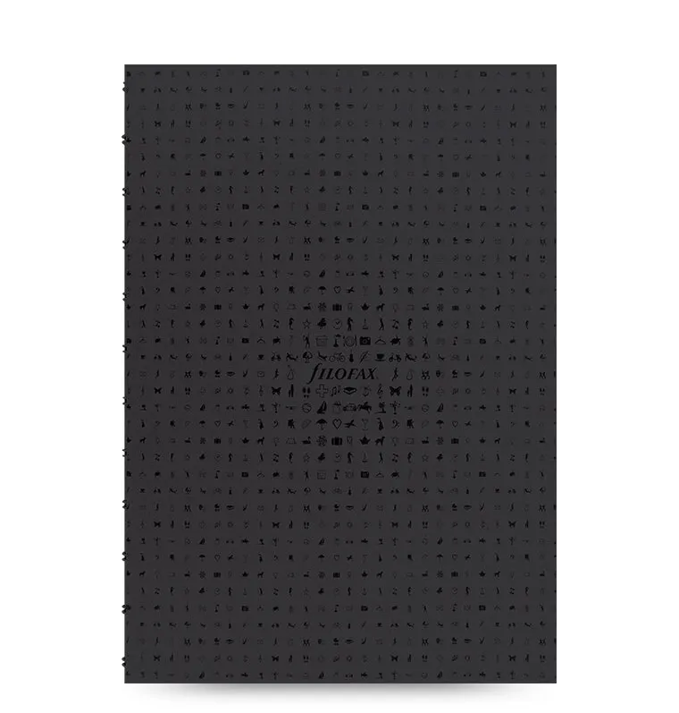 Filofax Classic Notebook bloc ligné A4 noir