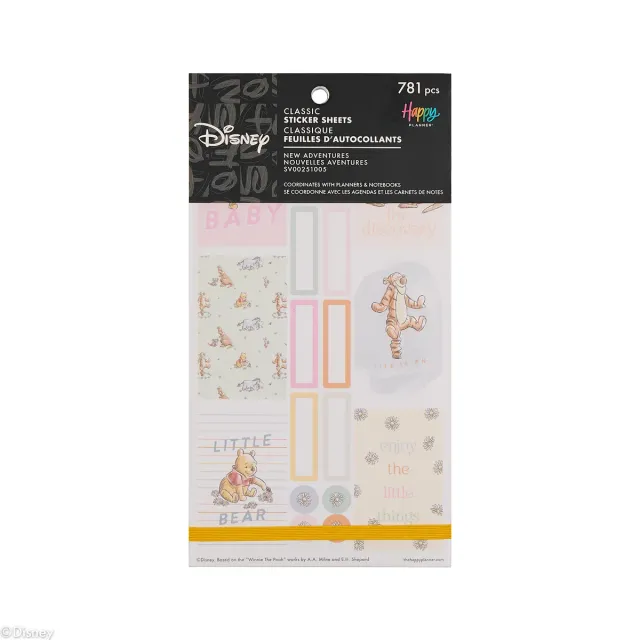 Happy Planner Disney Winnie the Pooh Baby stickers 30 feuilles 781 pièces