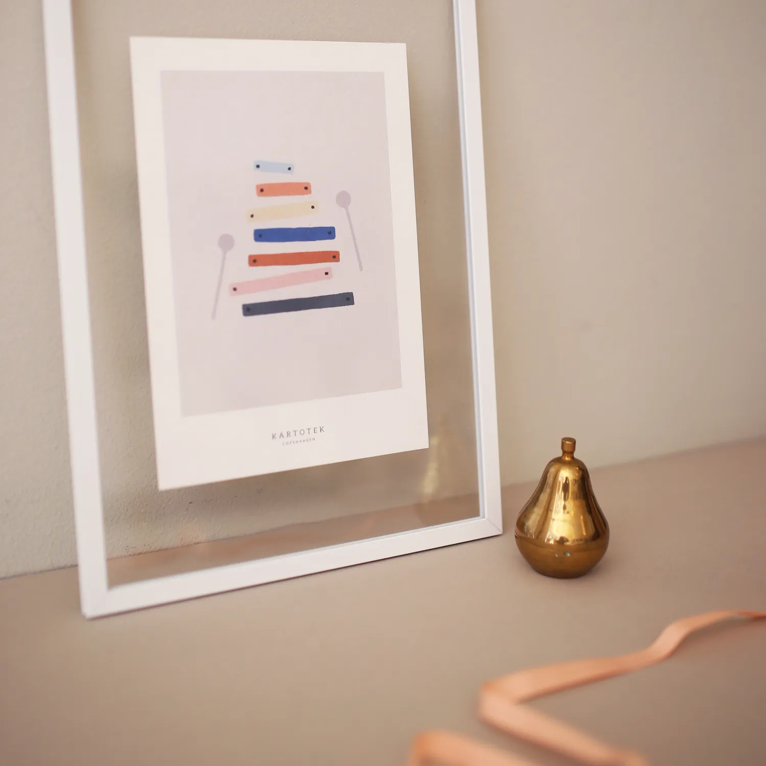 Kartotek Xylophone carte A5 illustration