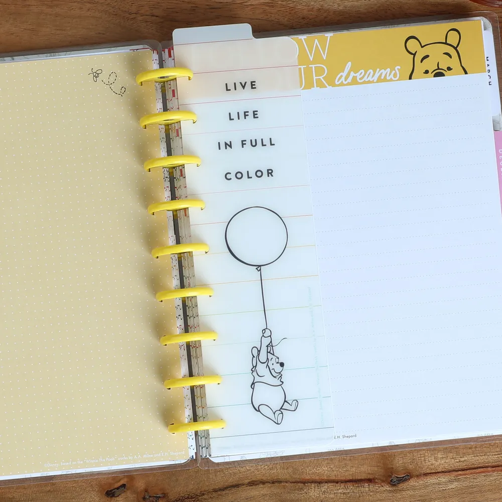 Happy Planner Disney Winnie Ourson True to You pack Classic 82