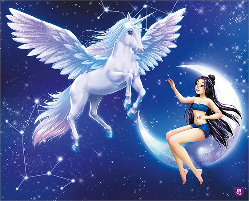 Licornes de rêve carnet créatif Magie des fées stickers