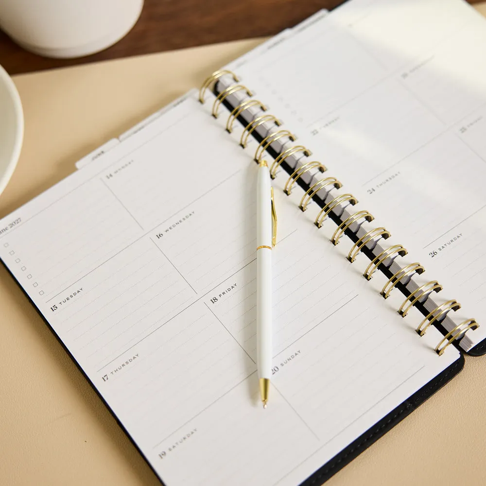 Happy Planner Citrine Midnight 2027 agenda A5 pro 12 mois