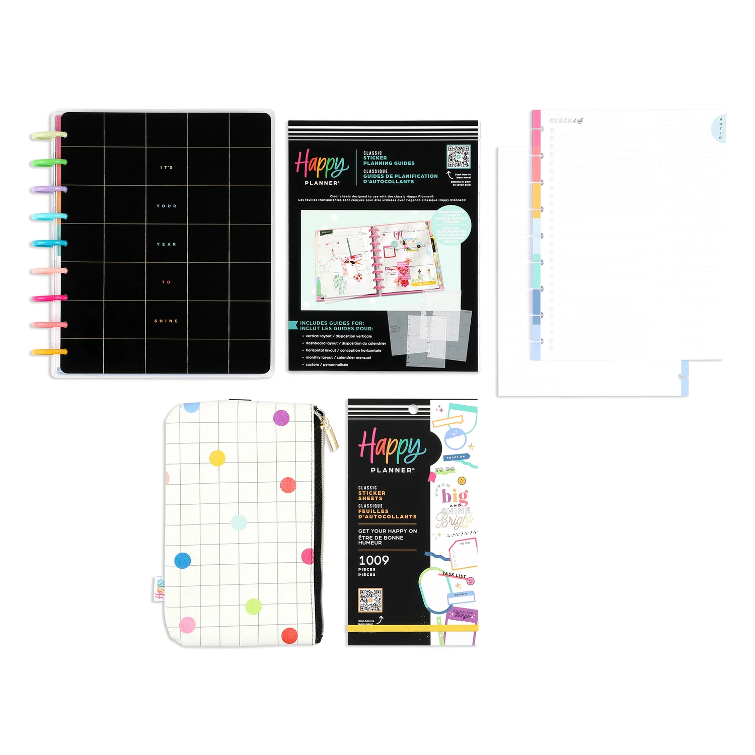 Happy Planner Classic coffret démarrage vertical non daté