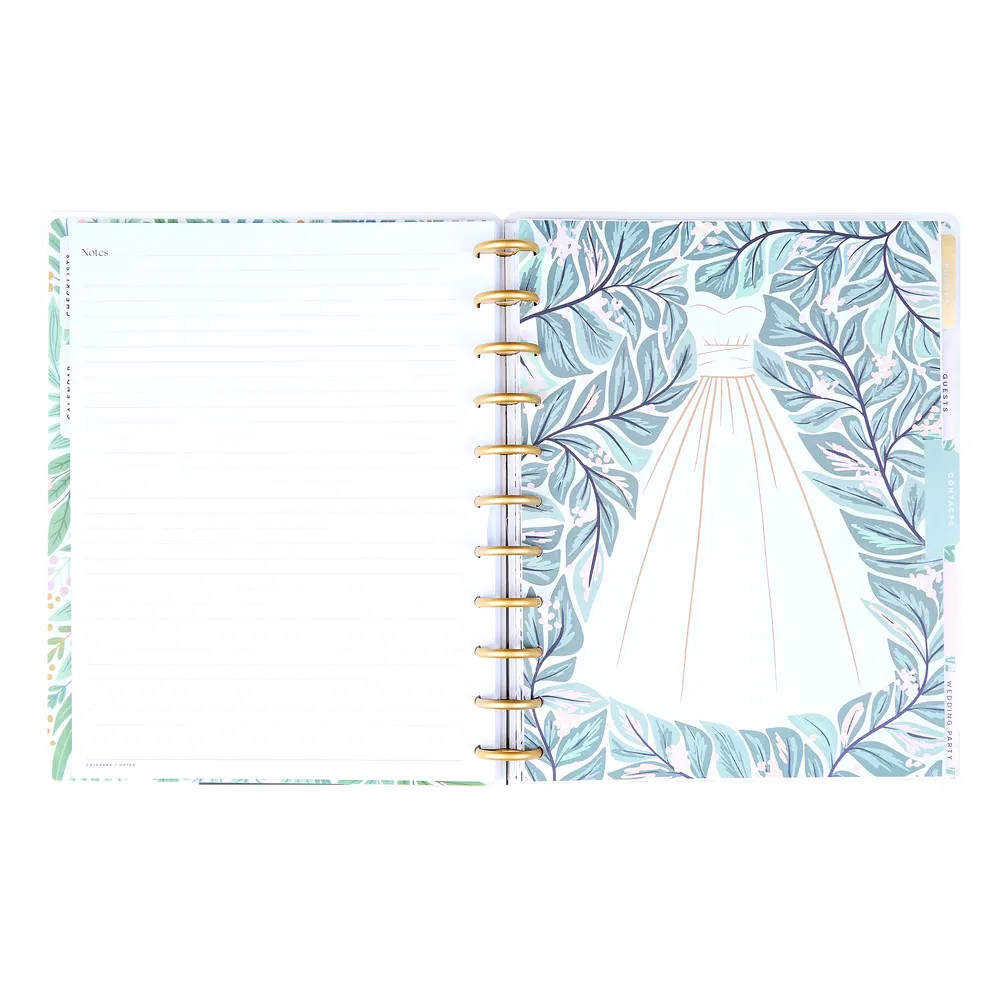 Happy Planner Garden Wedding agenda mariage Big 12 mois non daté
