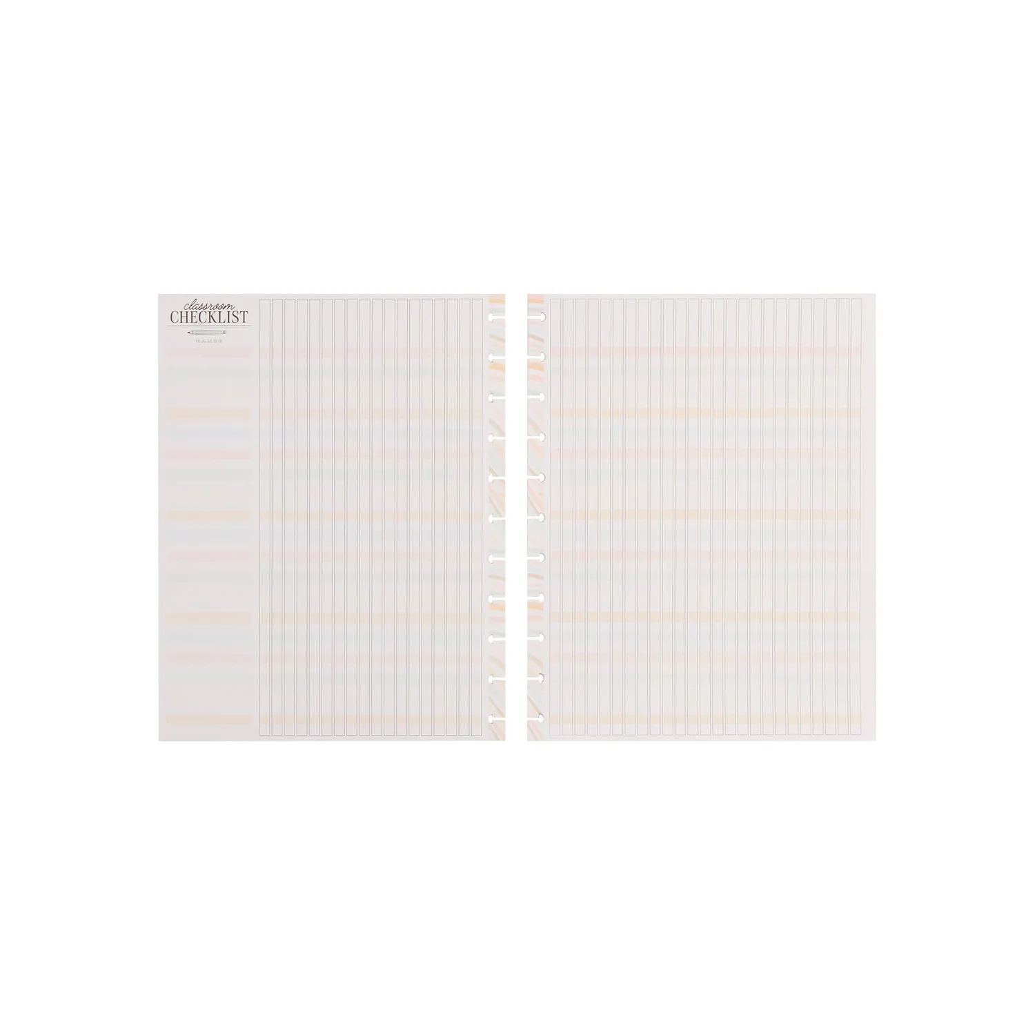 Happy Planner Pastel Poetry Big papier checklist 40 feuilles