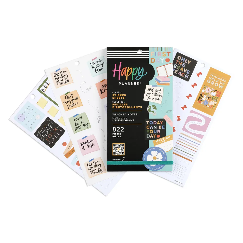 Happy Planner Teacher Notes stickers 30 pages 822