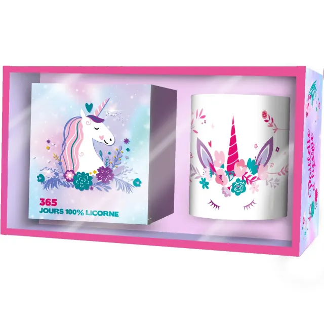 Frigobloc Mini 365 Licorne coffret calendrier + bougie marshmallow