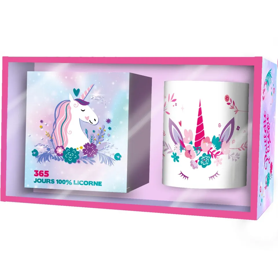 Frigobloc Mini 365 Licorne coffret calendrier + bougie marshmallow