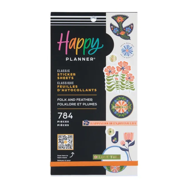 Happy Planner Folk & Feather stickers value pack x784