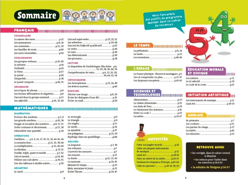 Les Incollables CE2-CM1 cahier de vacances 2019 toutes matières