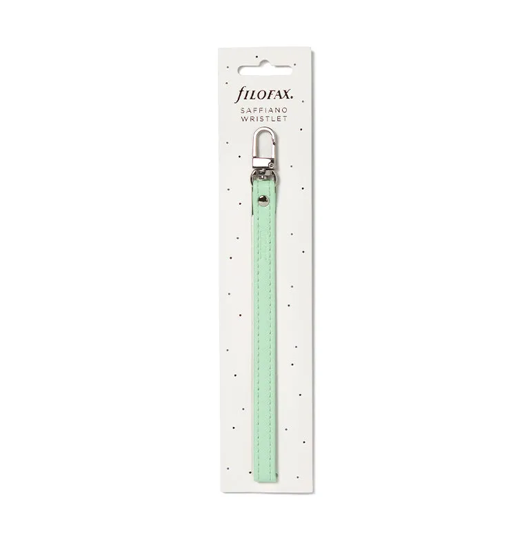 Filofax Saffiano dragonne vert menthe simili cuir