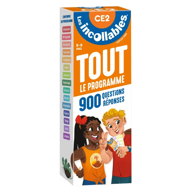 Frigobloc Les Incollables Tout le programme du CE2 quiz 8-9 ans
