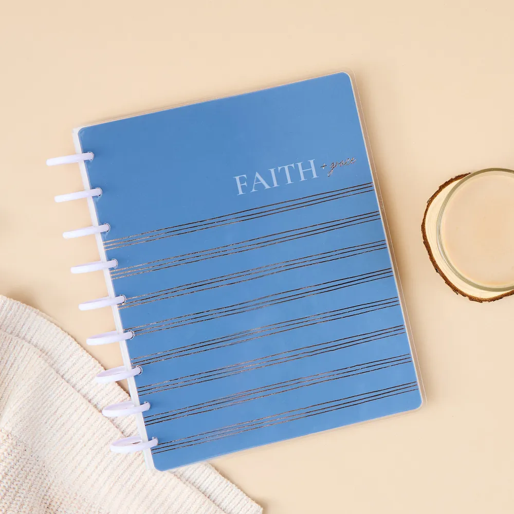 Happy Planner Coastal Faith journal guidé foi 80 feuilles