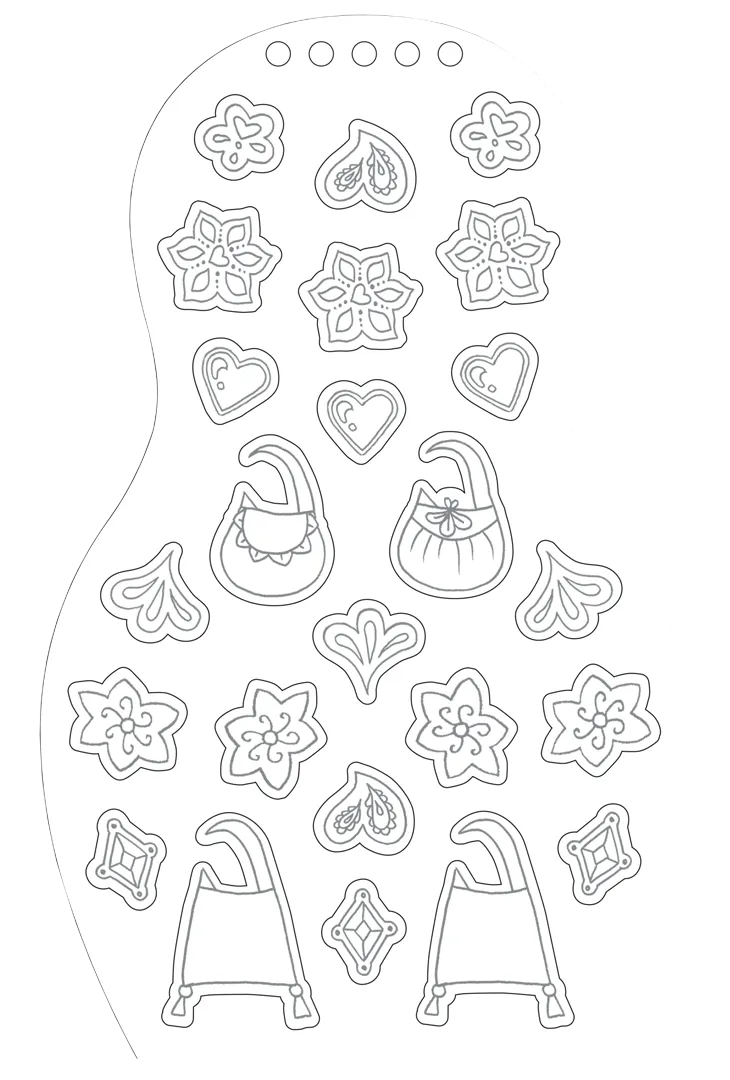 Minimiki Ashna en Inde carnet créatif poupées stickers