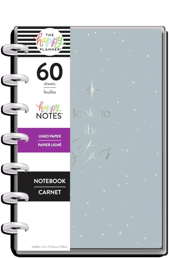 Happy Planner Zodiac Mini carnet ligné 60 pages pastel