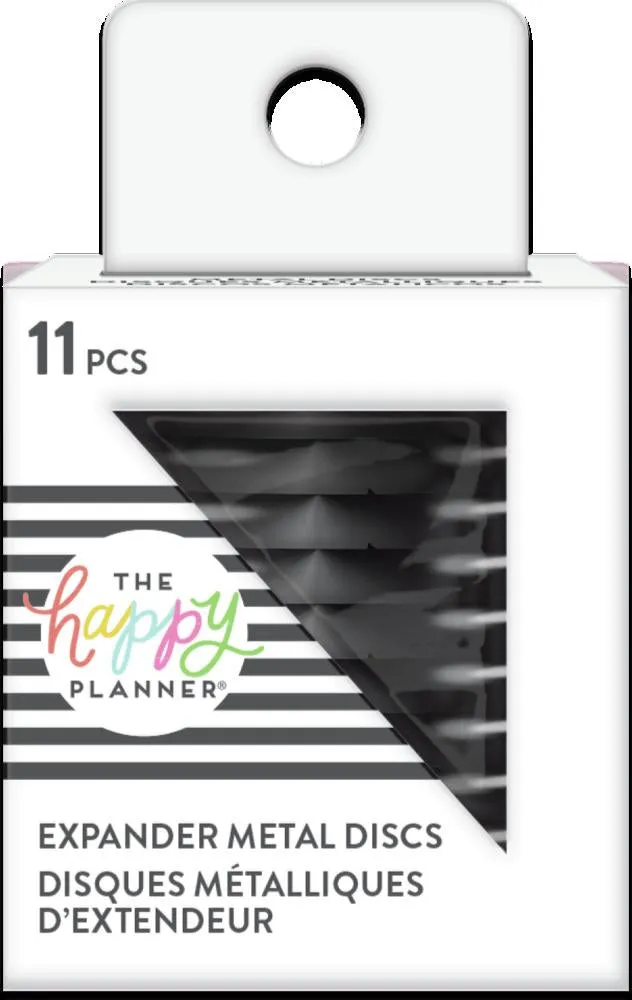 Happy Planner disques métal noir expander 11 pièces