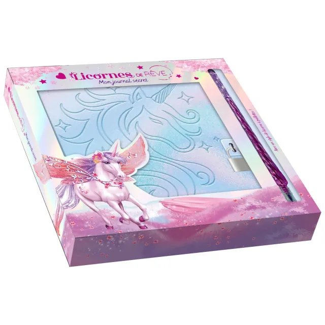 Licornes de rêve Mon journal secret journal + stylo