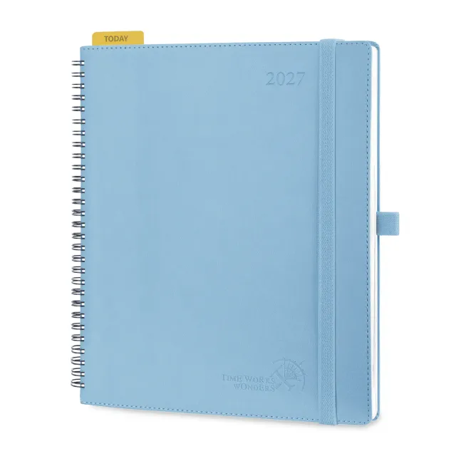 Poprun WELK7-27 agenda spiral 2027 semainier souple grand