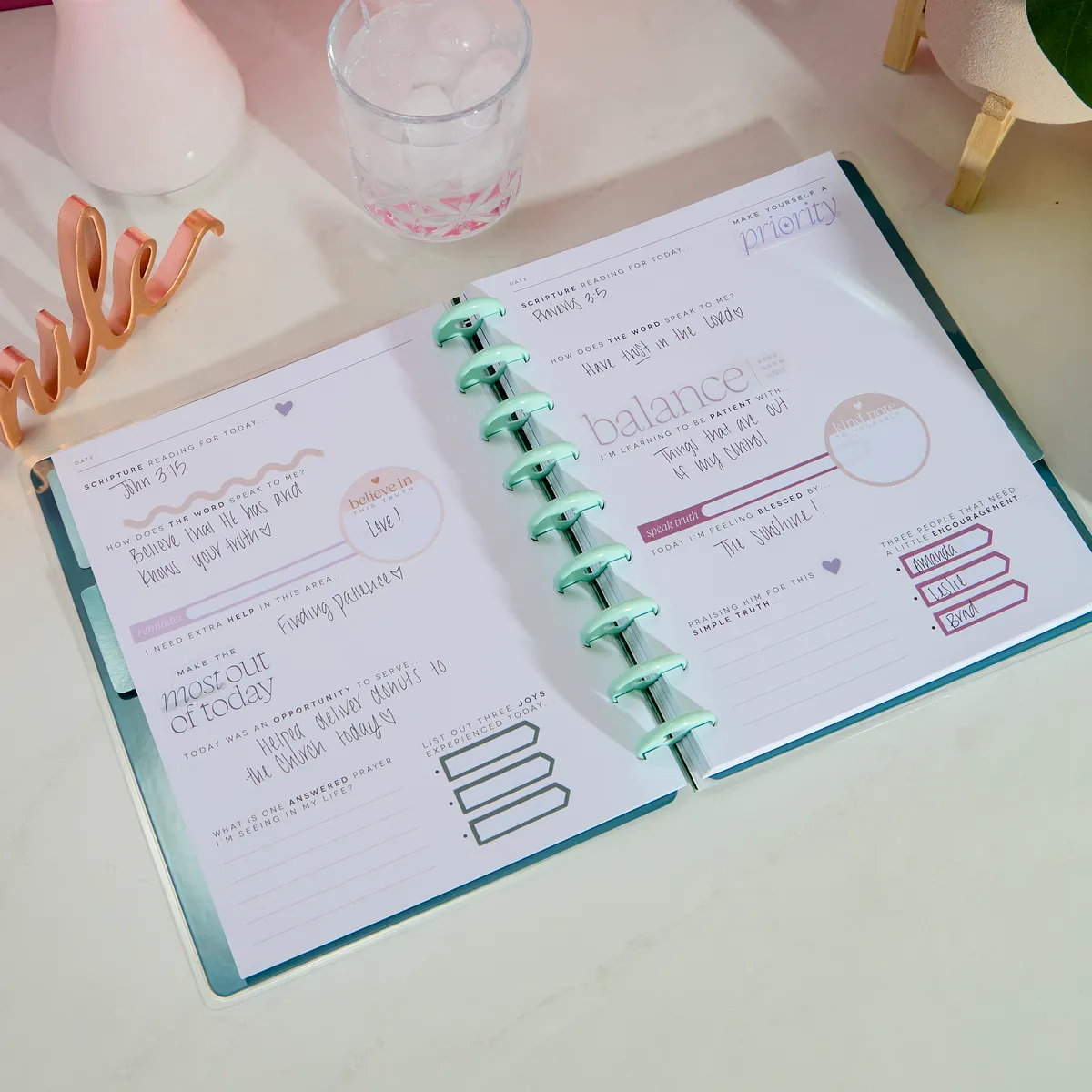 Happy Planner Reflect & Grow journal foi Classic 80 feuilles