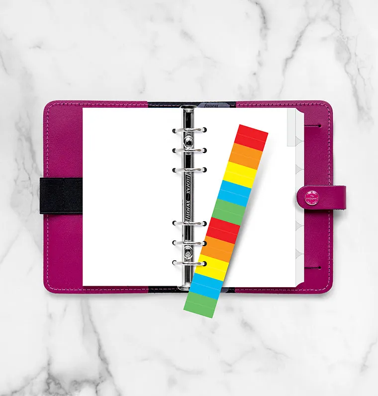 Filofax Classic intercalaires Personal 6 onglets couleur