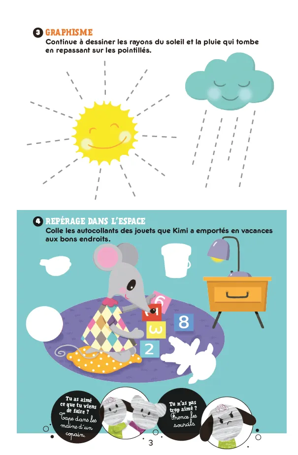 Frigobloc Les Incollables cahier vacances PS-MS 3-4 ans