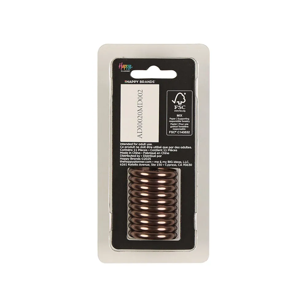 Happy Planner Maple Leaf Cutout anneaux medium x11 bronze