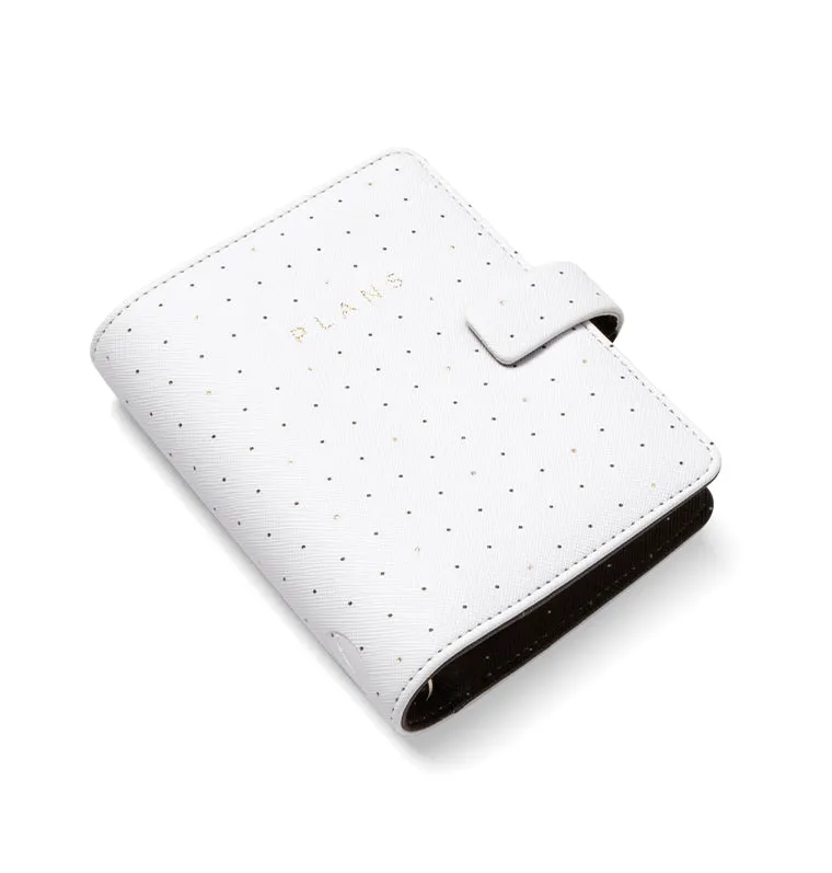 Filofax Moonlight organiseur pocket blanc doré